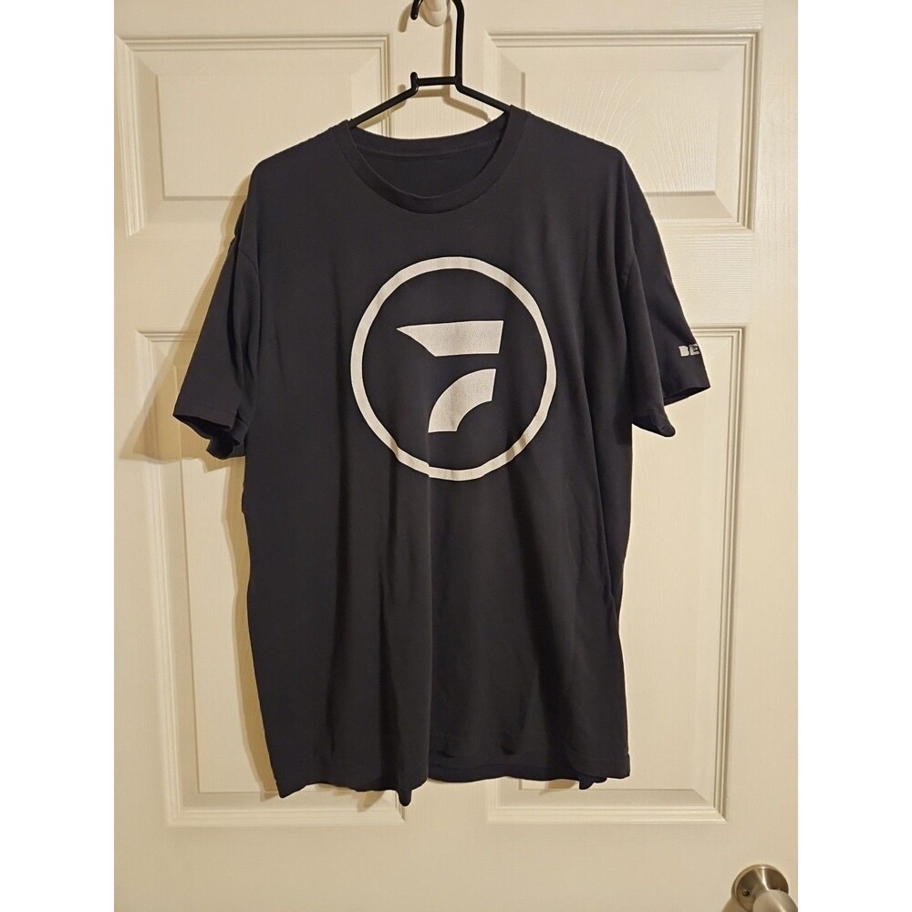 Flowrestling T Shirt Black White Original Logo Mens Size XL Short Sleeve Wrestle